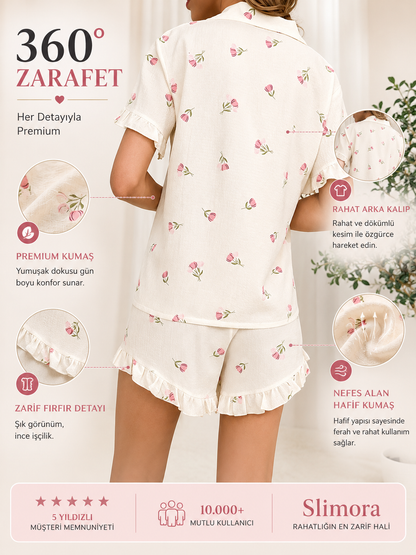 Slimora™ Blossom Breeze Pijama Takımı