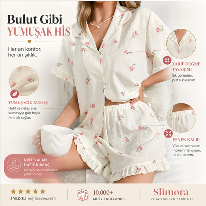 Slimora™ Blossom Breeze Pijama Takımı
