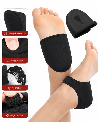 Slimora™ ComfortStep | Silikon Destekli Topuk Çorabı – 2'li Set
