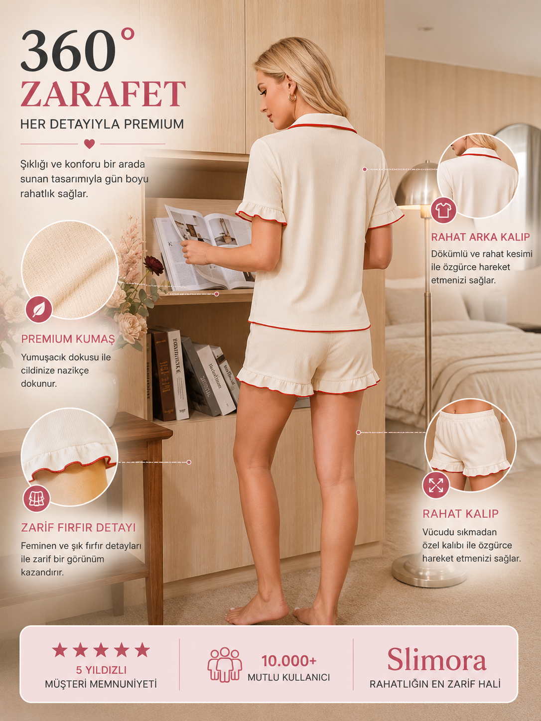 Slimora™ Cherry Dream Pijama Takımı