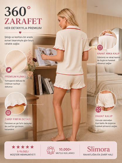 Slimora™ Cherry Dream Pijama Takımı