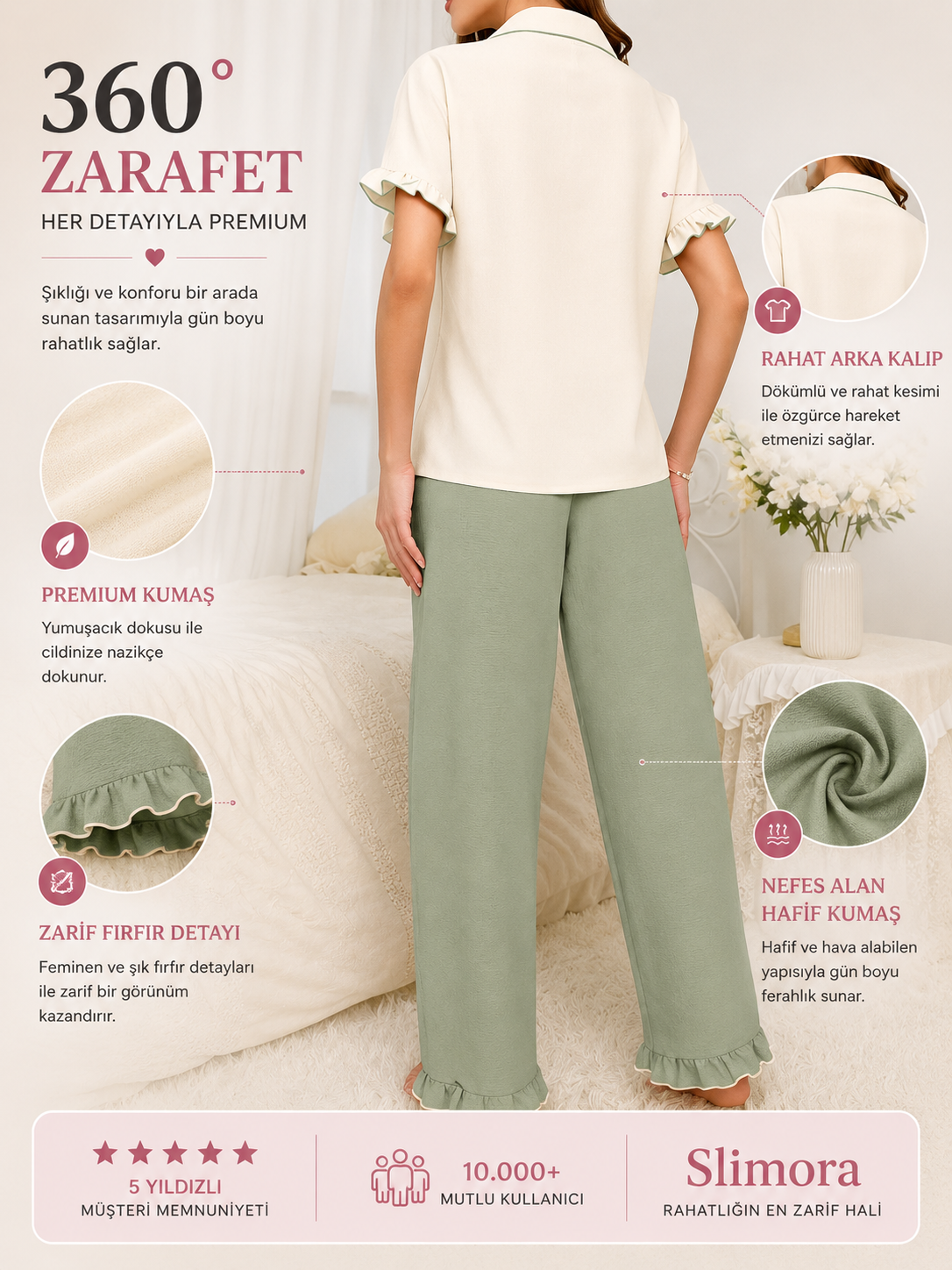 Slimora™ Premium Bürümcük Pijama Takımı