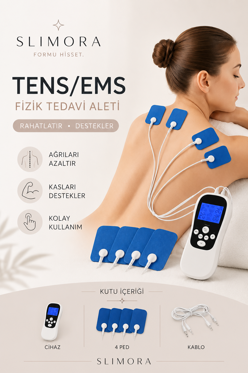 Slimora Pulse™ TENS/EMS Masaj Cihazı