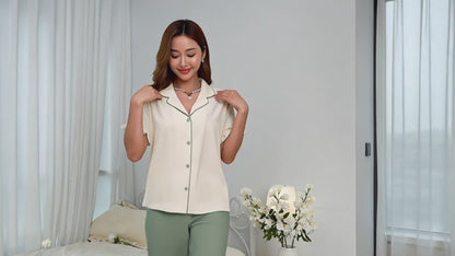 Slimora™ Premium Bürümcük Pijama Takımı | Şık ve Konforlu Ev Giyimi